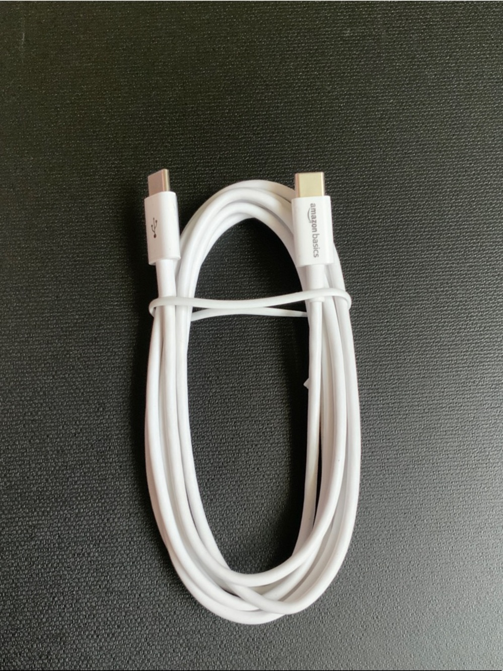 Amazon USB-C to USB-C Charging Cable White
